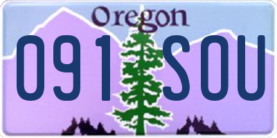 OR license plate 091SOU
