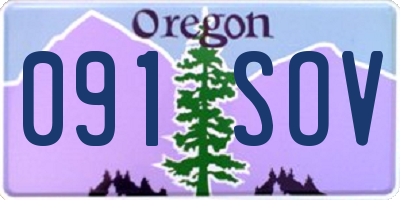 OR license plate 091SOV