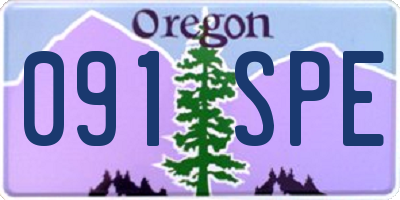 OR license plate 091SPE