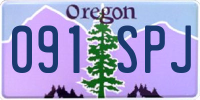 OR license plate 091SPJ