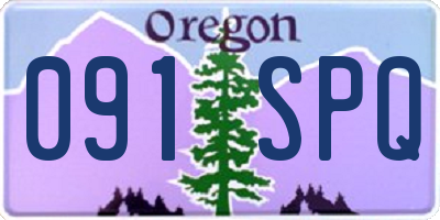 OR license plate 091SPQ