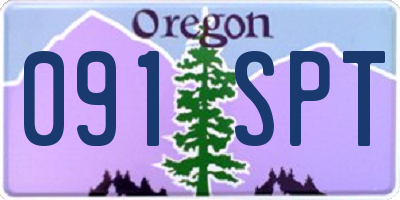 OR license plate 091SPT