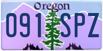 OR license plate 091SPZ