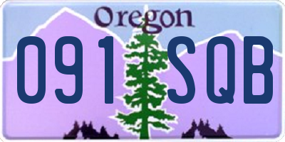 OR license plate 091SQB