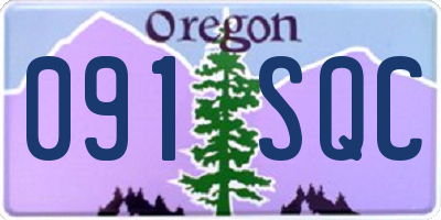 OR license plate 091SQC
