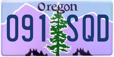 OR license plate 091SQD