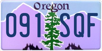 OR license plate 091SQF