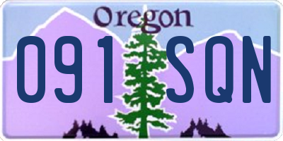 OR license plate 091SQN