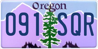 OR license plate 091SQR