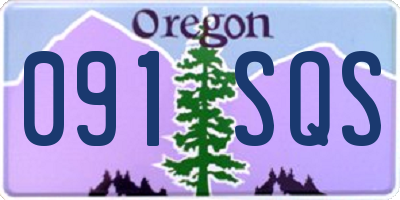 OR license plate 091SQS