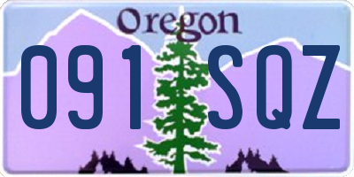 OR license plate 091SQZ
