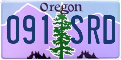 OR license plate 091SRD