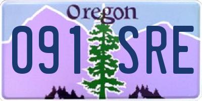 OR license plate 091SRE