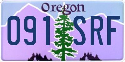 OR license plate 091SRF