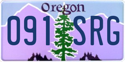 OR license plate 091SRG