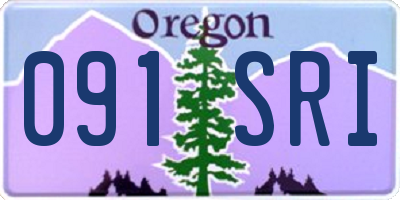 OR license plate 091SRI