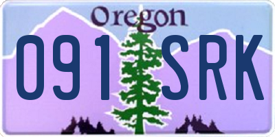 OR license plate 091SRK