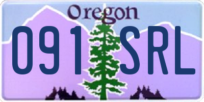 OR license plate 091SRL