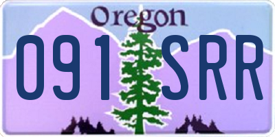 OR license plate 091SRR