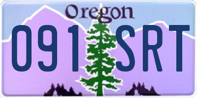 OR license plate 091SRT
