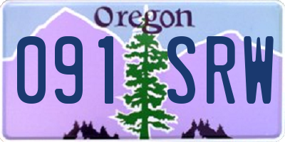 OR license plate 091SRW