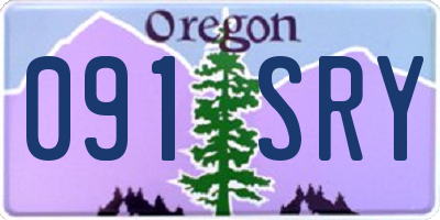 OR license plate 091SRY