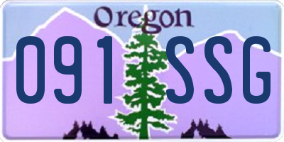 OR license plate 091SSG