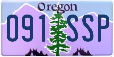 OR license plate 091SSP