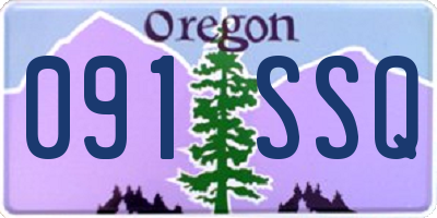 OR license plate 091SSQ