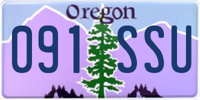 OR license plate 091SSU