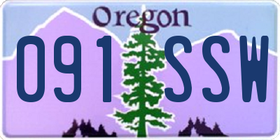OR license plate 091SSW