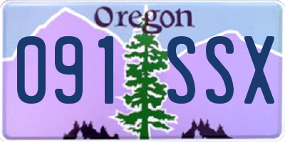 OR license plate 091SSX