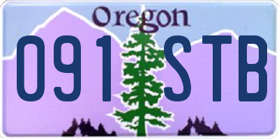OR license plate 091STB