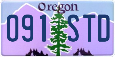 OR license plate 091STD