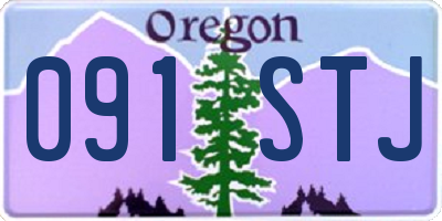 OR license plate 091STJ
