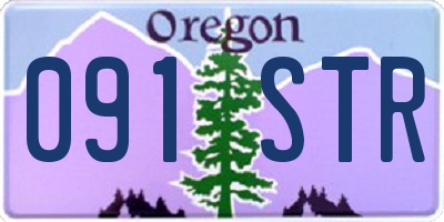 OR license plate 091STR