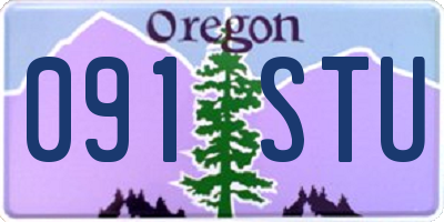 OR license plate 091STU