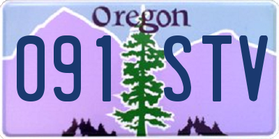 OR license plate 091STV