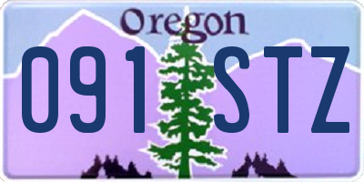OR license plate 091STZ