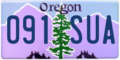 OR license plate 091SUA