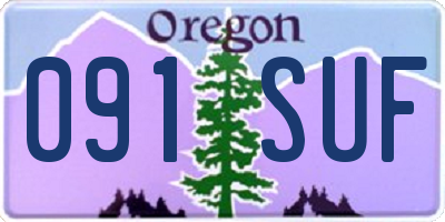 OR license plate 091SUF