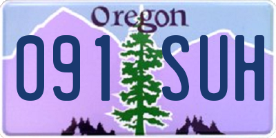 OR license plate 091SUH