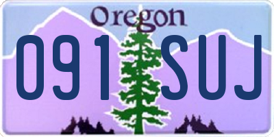 OR license plate 091SUJ