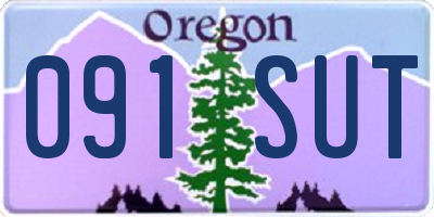 OR license plate 091SUT