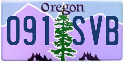 OR license plate 091SVB