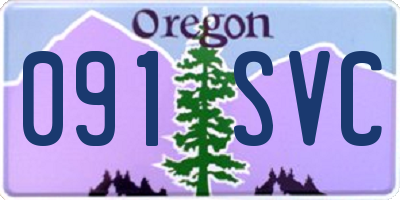 OR license plate 091SVC