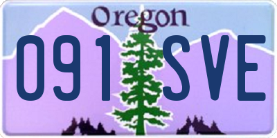 OR license plate 091SVE