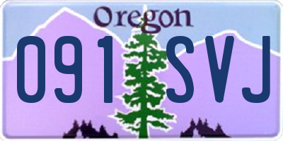 OR license plate 091SVJ