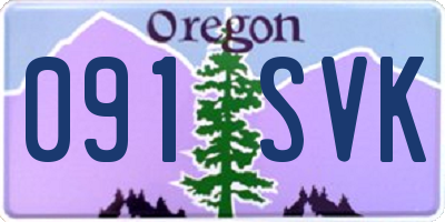 OR license plate 091SVK