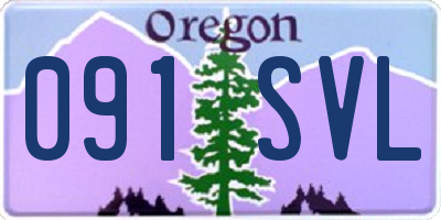 OR license plate 091SVL